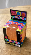 Schylling Nee Doh Gumdrop Super Solid Squish Squeeze Toy Orange NEW AUTHENTIC