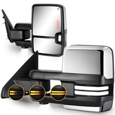 Chrome Towing Mirrors Smoked Switchback For 2010-2018 Dodge Ram 1500 2500 3500 Chrome Towing Mirrors Smoked Switchback For 2010-2018 Dodge Ram 1500 2500 3500