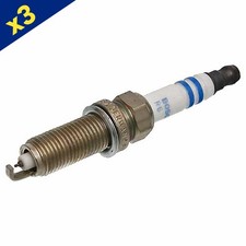 Image of Iridium Spark Plugs x3 VR8SII33X Ignition Electrical - Bosch 0242 129 529