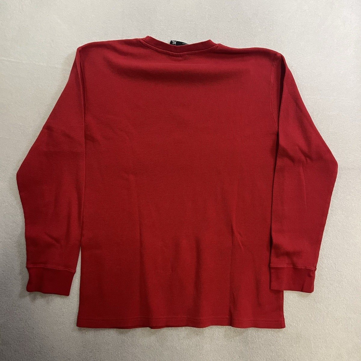 Vintage Southpole Thermal Shirt Mens XL Red Long Sleeve Waffle