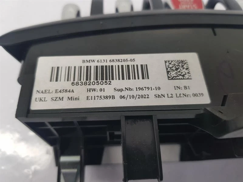 2022 MINI COOPER ENGINE STOP START BUTTON SWITCH 6838205 - Image 4 of 4