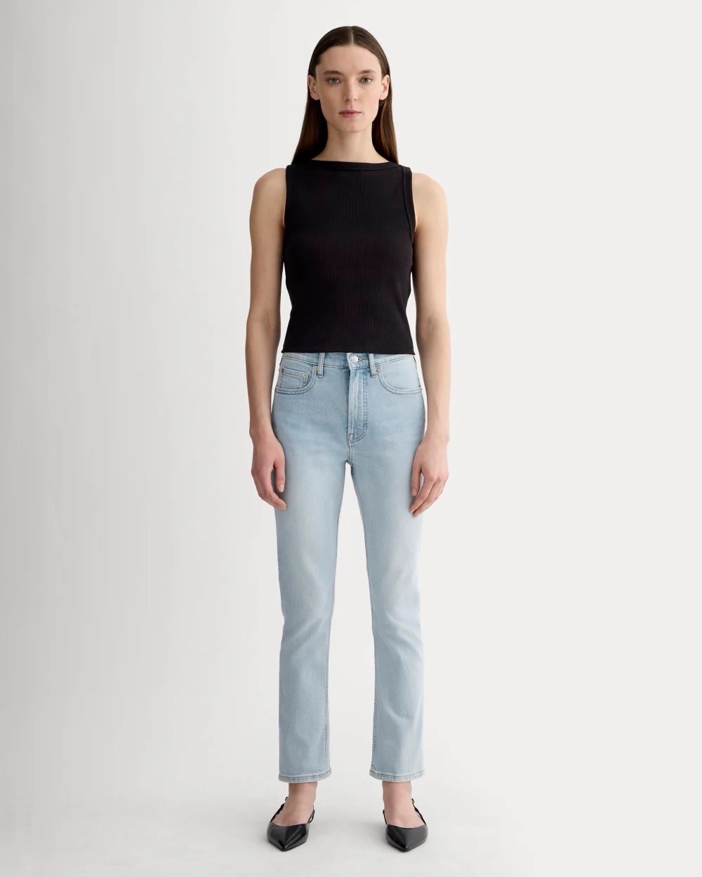 EVERLANE The Original Cheeky Jean Light Wash Denim Womens Size 25