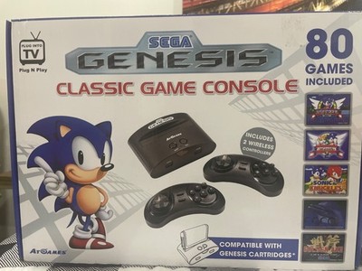 Sega Genesis Classic  Game Console w/ 80 Built-In Games -