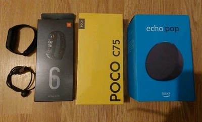 LOT NEUF Xiaomi POCO C75 Vert 6+128 Go 6,88"+ ECHO POP + Mi SMART BAND 6 - Photo 1/4