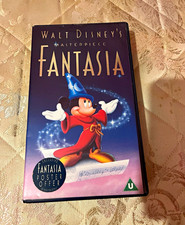 Walt Disney Masterpiece Fantasia VHS Tape PAL U Rated English (1940)