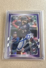 Auto 2021 Topps Chrome US Gilberto Celestino #USC80 Purple Refractor IP AUTO