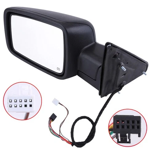 Left/Driver For 2013-2019 Dodge Ram 1500 Manual Fold+ Heated+Temp Sensor Mirror