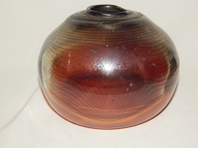 Eisch  Glas Vase signiert + datiert EISCH 77
