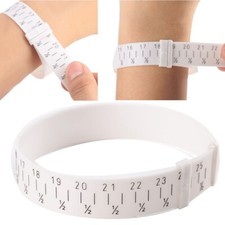 Plastic Bracelet Bangle Gauge Sizer Jewelry Measure Wrist Size Tool 15-25cm