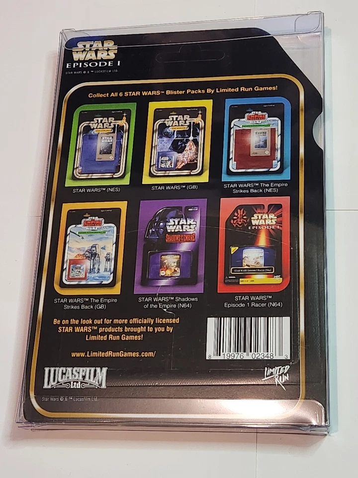 Juego Limited Run Star Wars LRG 6 GB N64 NES Blister Pack Sellado 6 Cartas *NUEVO Foto 3 de 4