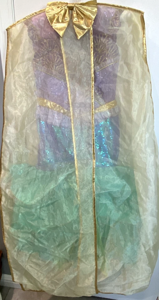 Fantasia de Halloween Chasing Fireflies Disney Deluxe Pequena Sereia Ariel tamanho 8 - Imagem 3 de 4