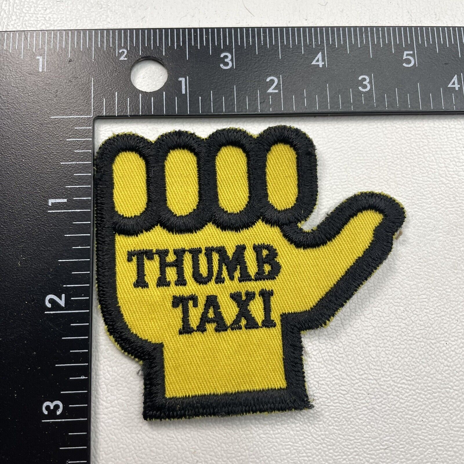 Vintage Max 66% OFF Hitchhiker THUMB Oklahoma City Mall TAXI Patch In 82M2 Great Condition