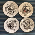 Department 56 Skull Dessert Plates 6 inches set of four plates — photo 1