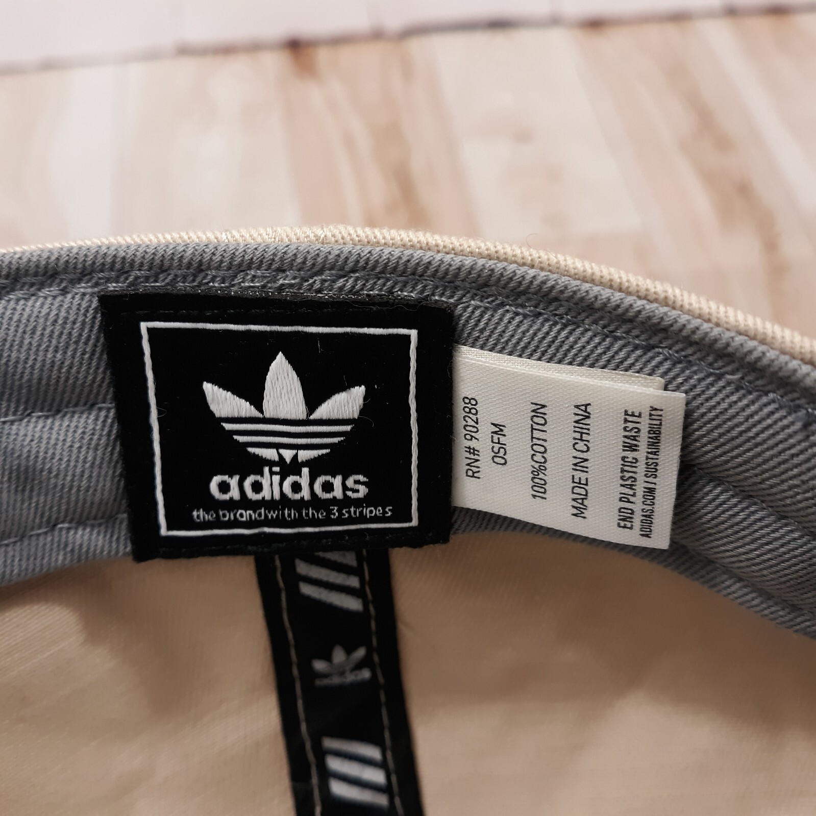 Adidas Baseball Hat Cap Adjustable Strapback Beig… - image 5