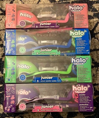 Halo Rise Above Jr 3 Wheel Scooter Super-Bright Light Up Wheels
