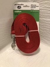 Pet Champion All-In-One Training Leash & Tie Out up to 50 lbs. 20" long 5/8" w