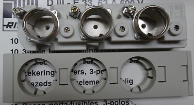 RITTAL SV3433 & SV3434 SET OF FUSE HOLDERS + COVERS (063)