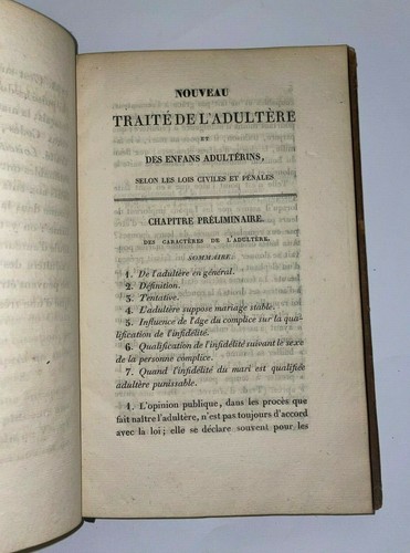 BEDEL 1826 NEW ADULTERY TRADE AUTHOR'S SENDING ORIGINAL EDITION - Picture 5 of 7