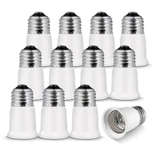 Light Socket Extender,E26 to E26 Medium Screw Bulb Socket Extension 
