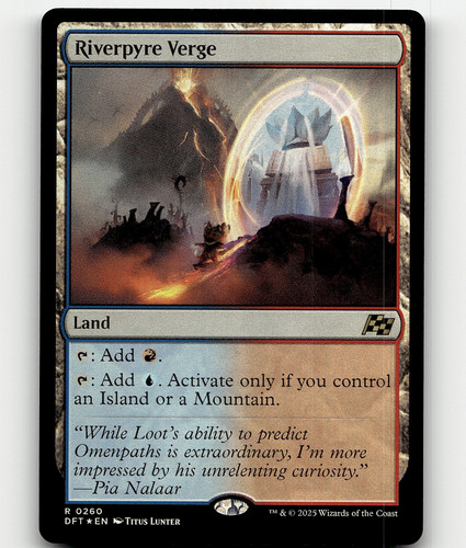 MTG FOIL Riverpyre Verge Borderless - Aetherdrift #372 | eBay
