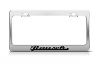 Rausch Family Last Name Ancestry Chrome Metal License Plate Frame Tag Holder Rausch Family Last Name Ancestry Chrome Metal License Plate Frame Tag Holder