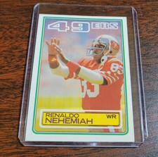 1983 Topps Renaldo Nehemiah Rookie Football Card #171 San Francisco 49ers NM/MT 