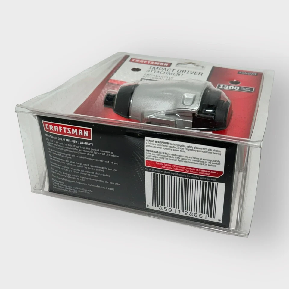 Craftsman Bolt-On Impact Driver Attachment CMCMTI 934973 NEW SEALED- SHIPS FREE - Image 3 of 3