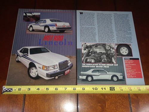 1988 LINCOLN MARK VII LSC HOT ROD ORIGINAL ARTICLE - Picture 3 of 12