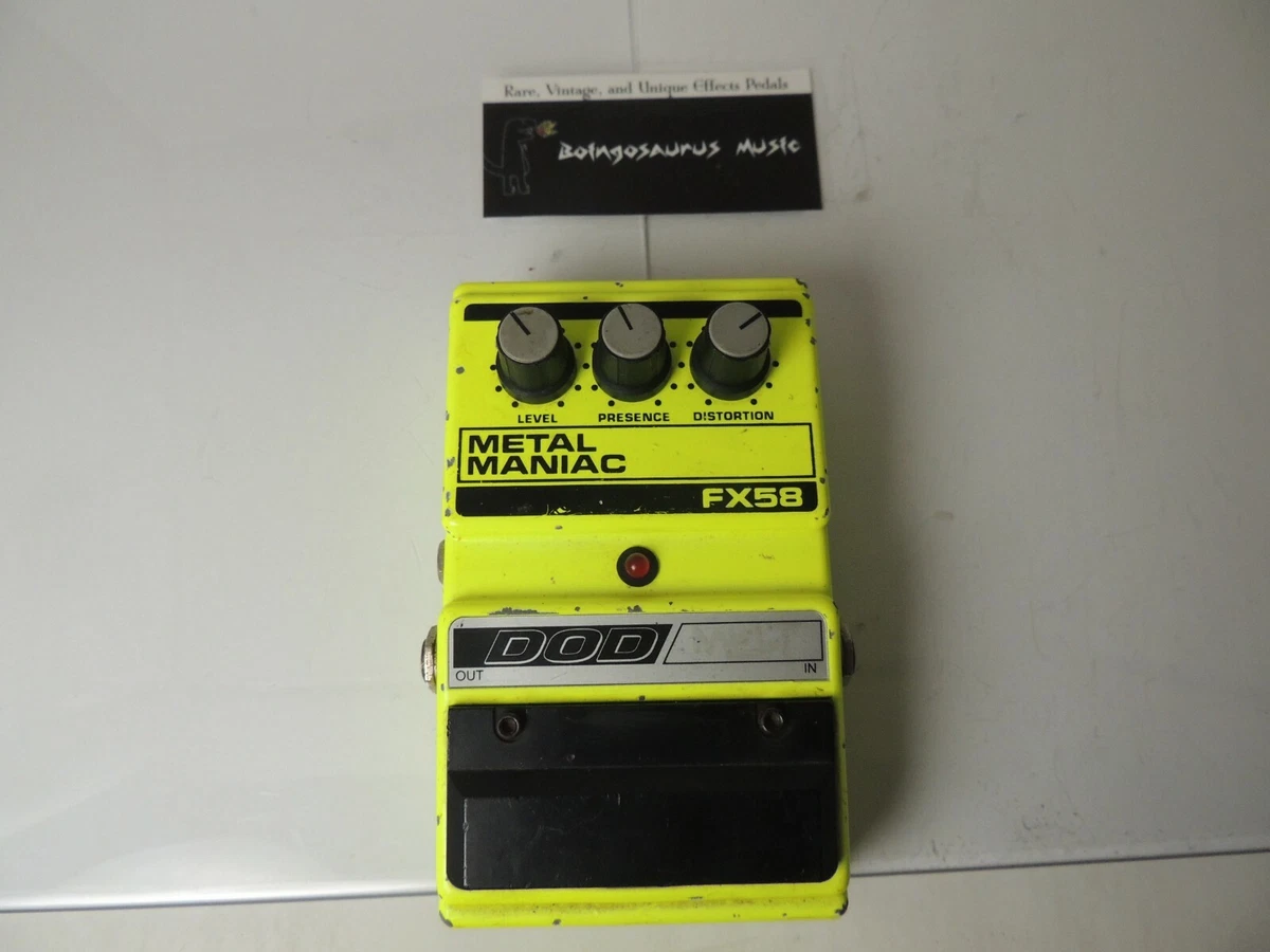 DOD FX58 Metal Maniac Distortion Effects Pedal High Gain Free USA Shipping