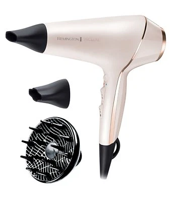 Remington ProLuxe Hairdryer AC 2400W with Diffuser Frizz Free, AC9140 Rose Gold