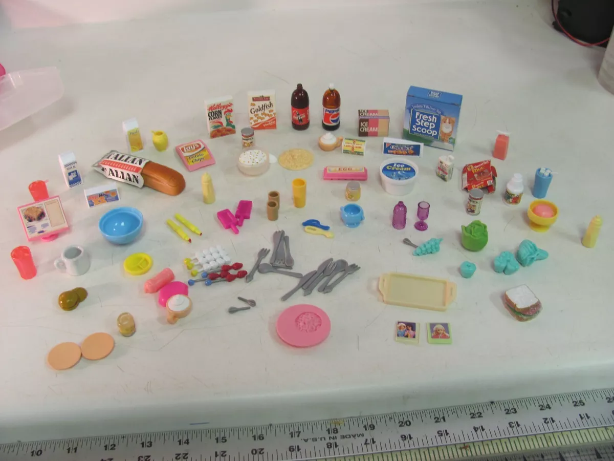 Vintage Dollhouse Barbie Doll Miniature Brand Name Food Groceries Kitchen Items