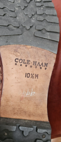 Cole Haan "Country" Woven Brown Leather Clogs - Size 10.5M - Picture 9 of 13