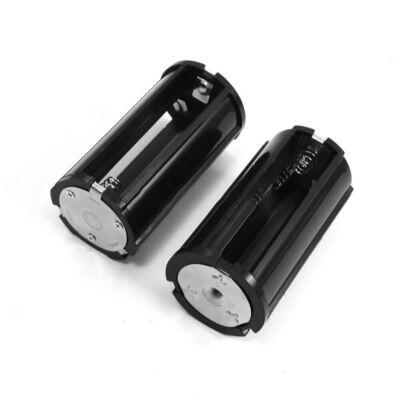 3 x 18650 Parallel Plastic Battery Holder Case Box Black for Powerful Flashlight