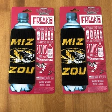 NEW Missouri Tigers Koozie Set of 2 Freaker Bottle Knit MO Mizzou