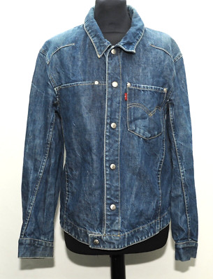 TOLLE LEVIS ENGINEERED JEANS DENIM JACKE BLAU GRÖSSE SMALL