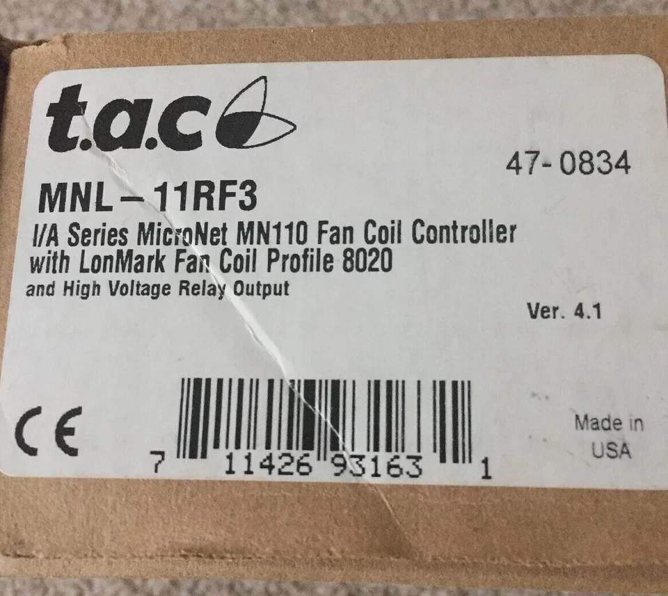 Schneider TAC I/A Series MNL-11RF3 , MNL-110 Fan Coil Controller With LonMark - Image 2 of 4