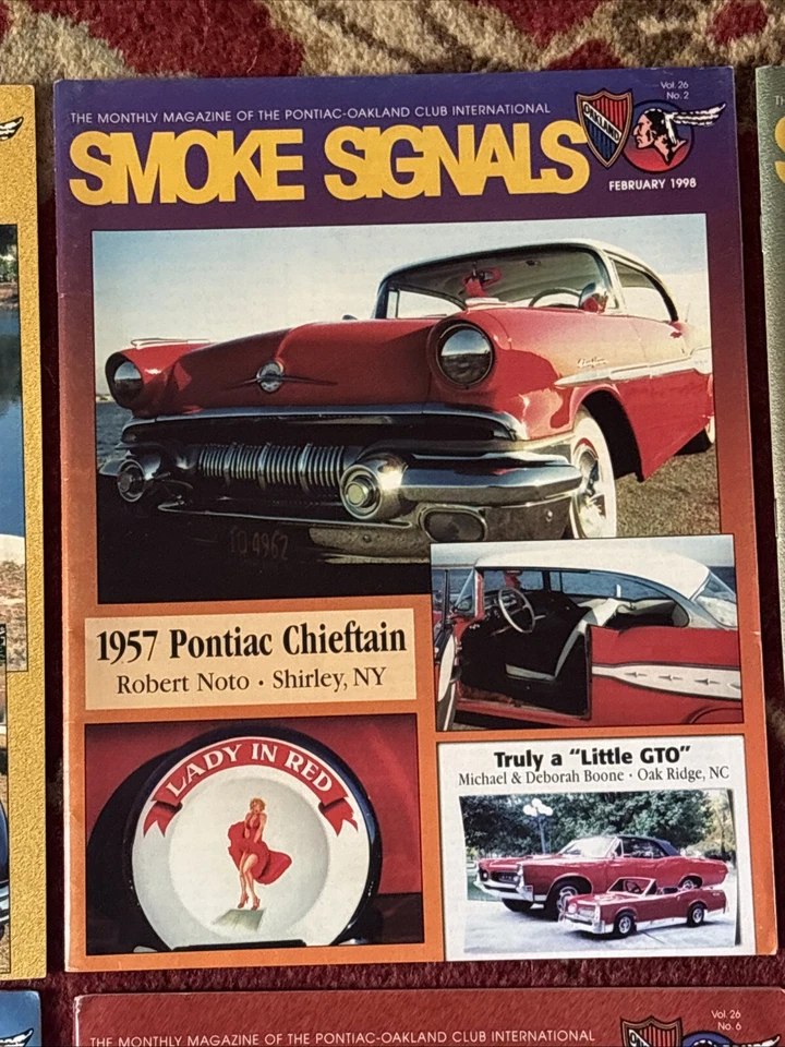 13 Pontiac Club Magazines SMOKE SIGNALS All 1998 Oakland California Club Issues - Image 3 of 4