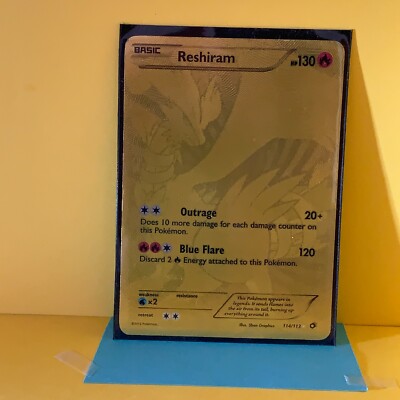 Pokmon-Estimated PSA 9-Legendary Treasures Gold Reshiram 114/113 Secret  rare | eBay