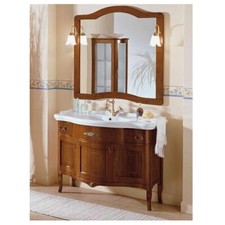 MOBILE BAGNO PER ARREDO ARTE POVERA massello NOCE anticato mobili con lavabo |z7