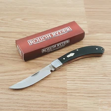 Rough Ryder Large Bow Trapper Folding Knife 3.12" Stainless Steel Blade Micarta