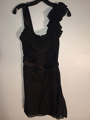 Julian Joyce by Mandalay Womans Dress/ Black/Pleated/Ruffles NWT