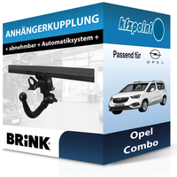 Brink AnhäNgekupplung Abnehmbar Passend FüR Opel Combo 06.2018-Jetzt Ahk