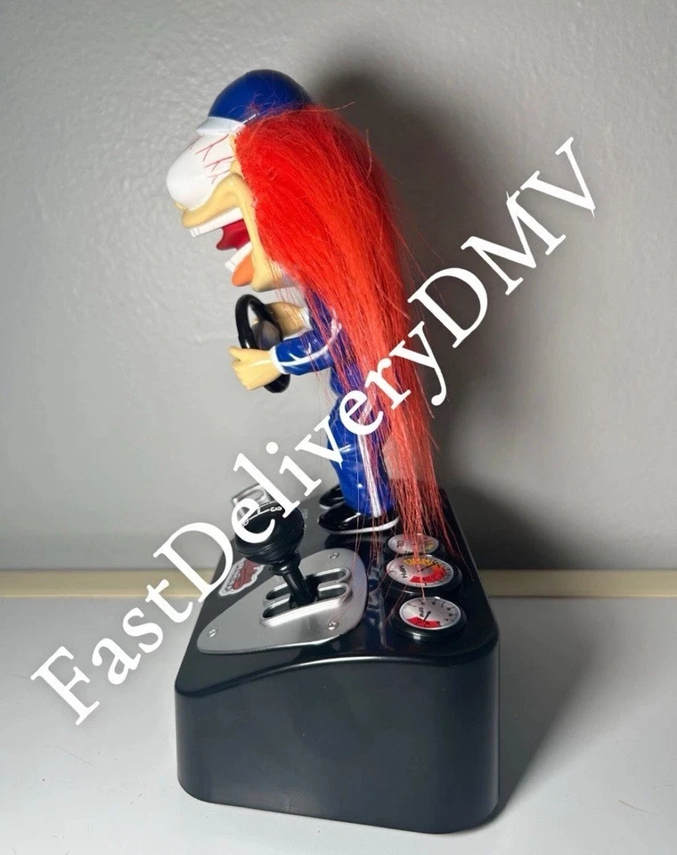 RARO NUEVO Redline Racer Manual Cambio de Marchas Escritorio Juguete Pelo Rojo Screaming Guy  Foto 4 de 4