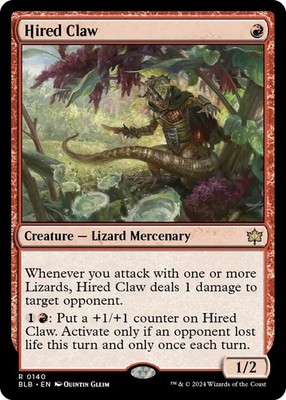 Hired Claw - Bloomburrow - 140 - NM - MTG