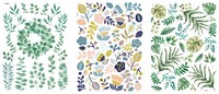 Rayher Rub On Transferfolie Botanical MotivgrößE 0.7 Bis 8.3 Cm FüR Dekoration
