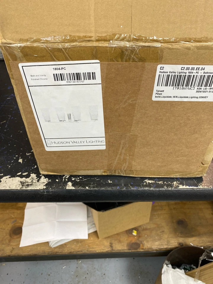 Hudson Valley Lighting 1804-PC Upton - 4 Light Bath Vanity - Polished Chrome 8.7 - Image 2 of 2