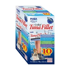 Inaba Premium Hand Cut Tuna Fillets With Broth For Cats Variety Pack 10 Count