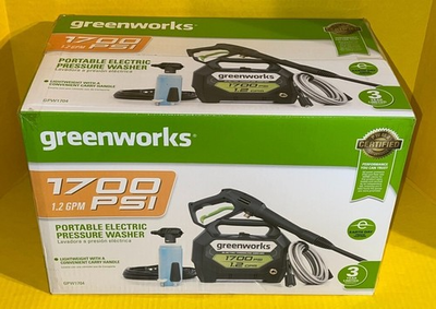 #ad Green Works 1700 Psi 1.4 GPM Electric Pressure Washer $101.97