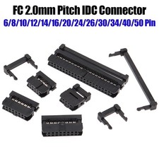 FC-6/8/10/14/16/20/26/30/40/50Pin IDC Socket 2.0mm Female Header Cable Connector