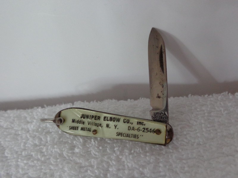 Juniper Elbow Co Small Utica Pocket Knife Middle Village NY